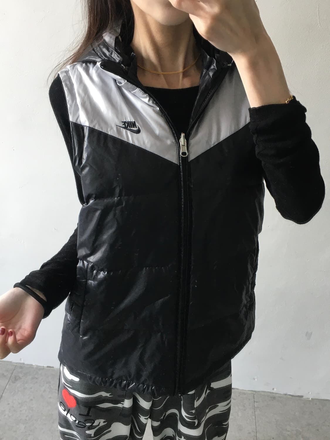 나이키 가슴로고 패딩조끼 상품이미지2