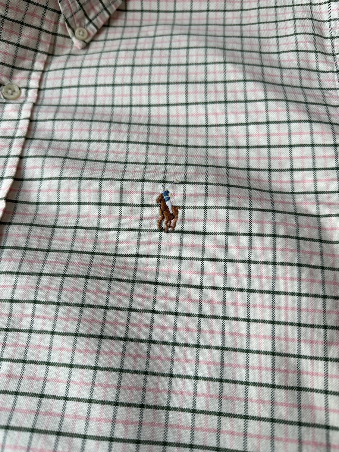 폴로 랄프로렌 옥스포드 체크 셔츠 클래식핏 M 상품이미지3