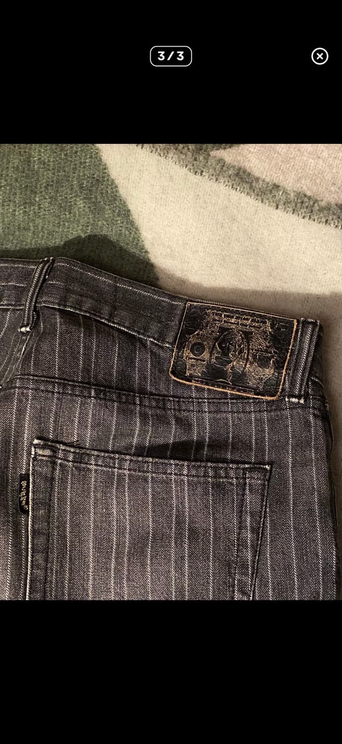 빔즈 스트라이프 부츠컷 플레어진 상품이미지3