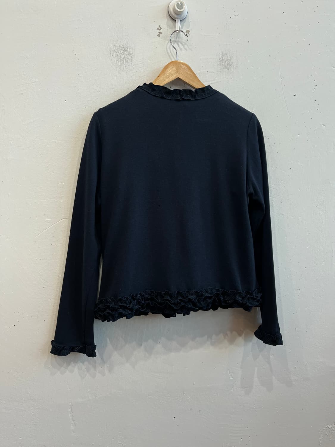 OPTI 모리 프릴 가디건 반팔 앙상블 Made in JAPAN  상품이미지5