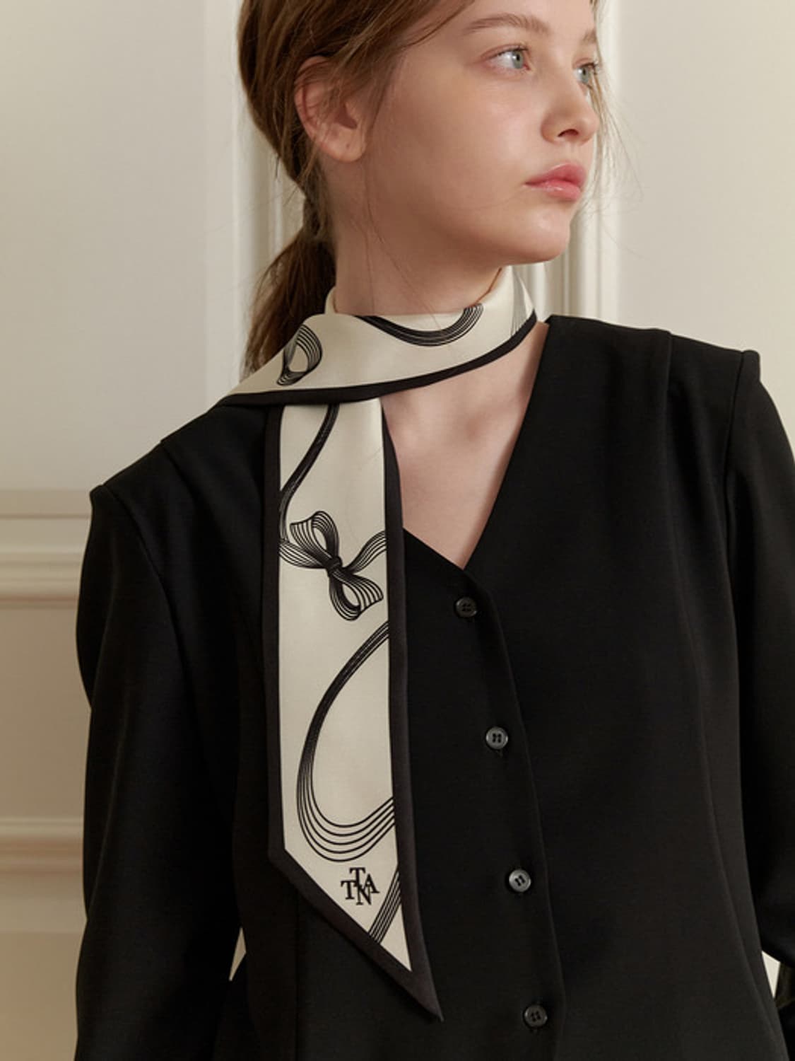 타티아나 커넥트 리본 트윌리 실크 100 스카프 새상품 팝니다 :) 상품이미지1