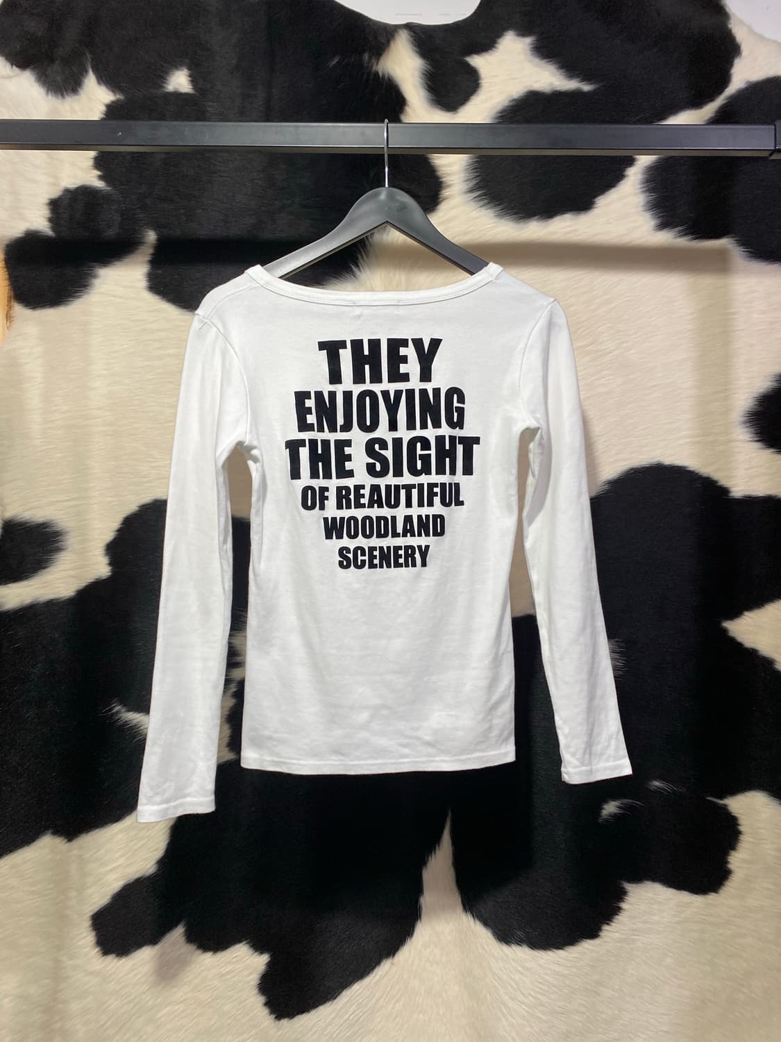 Vanity face 레터링 슬림핏 롱슬리브 상품이미지4