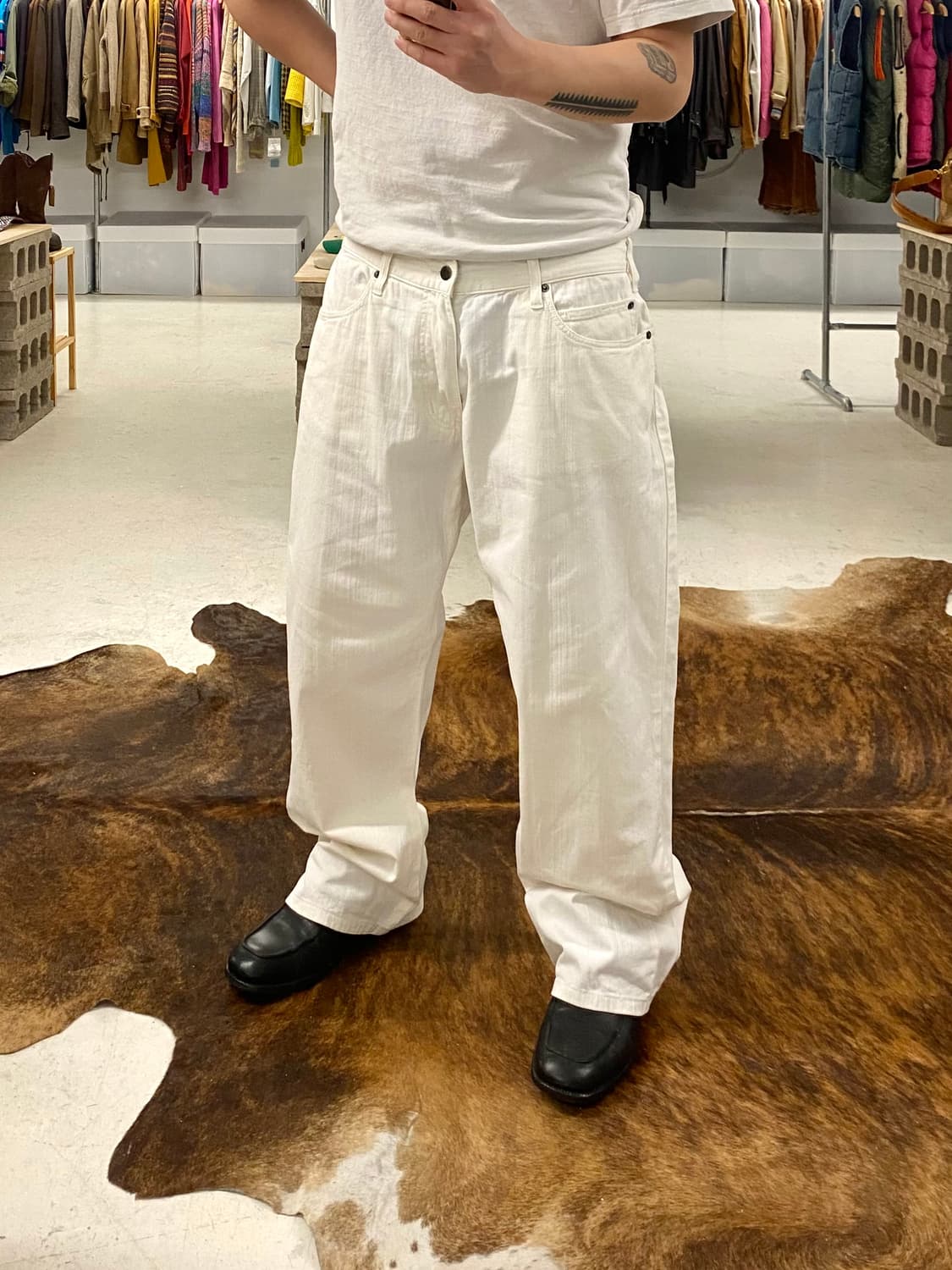 ARMANI collezioni 알마니 꼴레지오니 와이드 데님 팬츠 상품이미지2