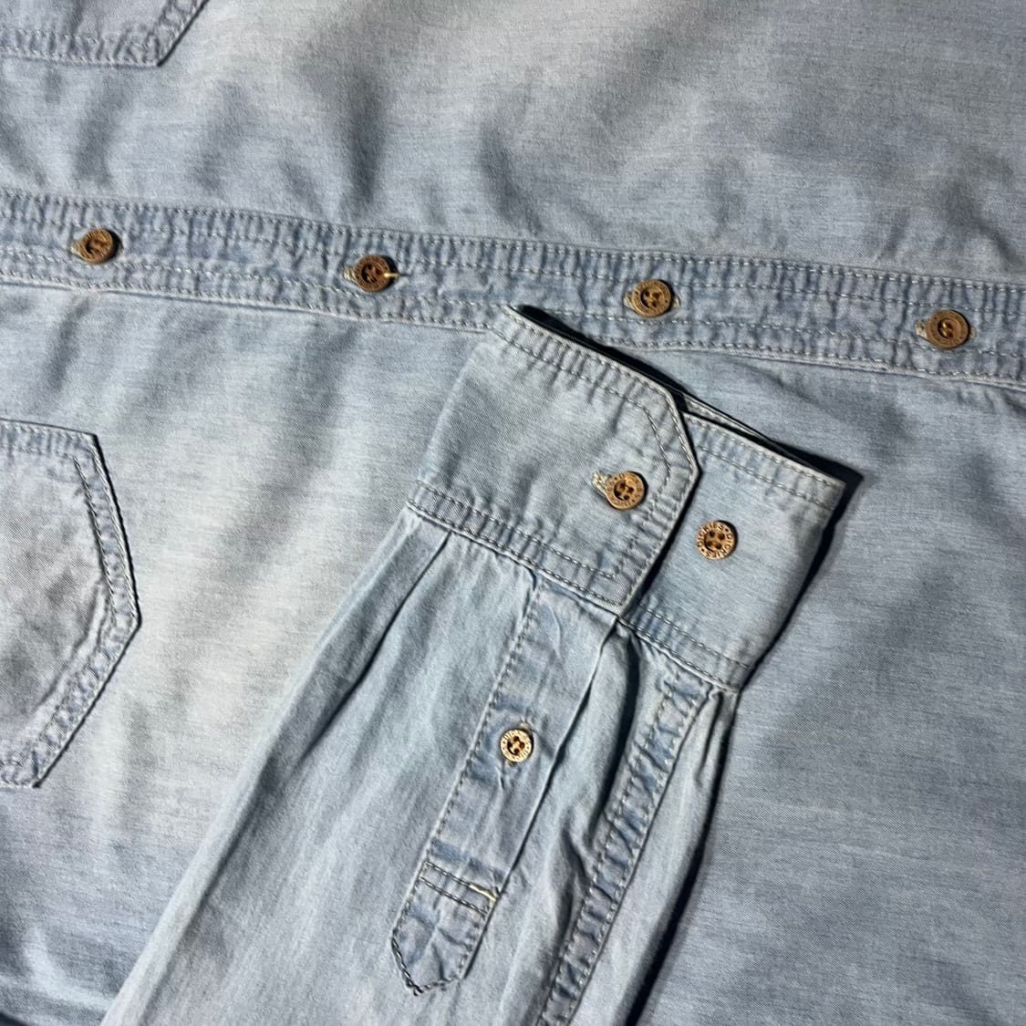 DICKIES 디키즈 워싱 데님 셔츠 상품이미지4