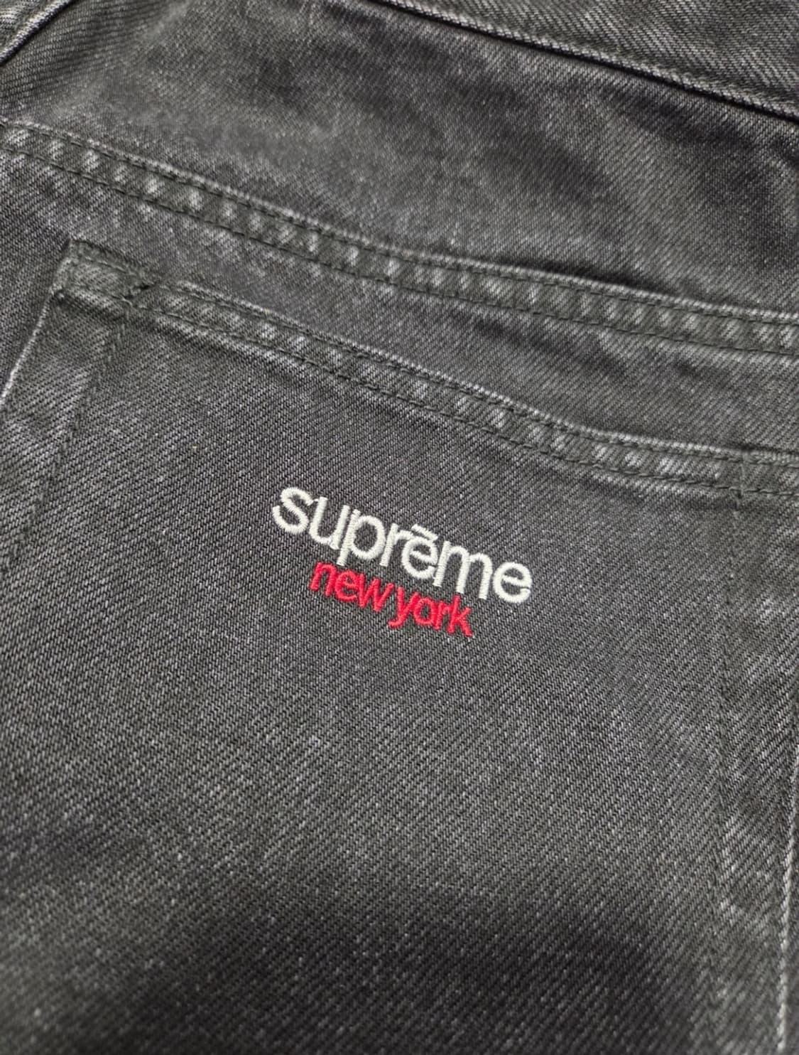 슈프림 25ss 배기진 블랙  상품이미지1