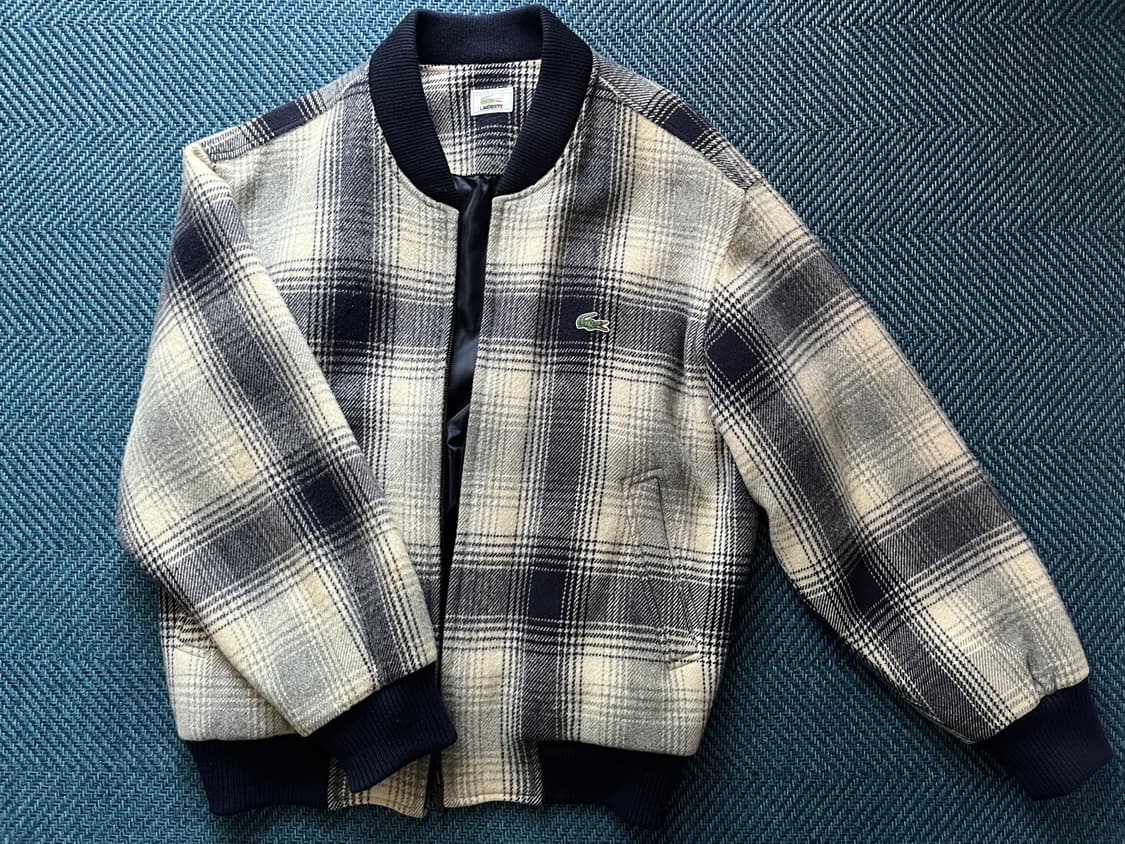 라코스테 빈티지 체크 블루종 상품이미지1