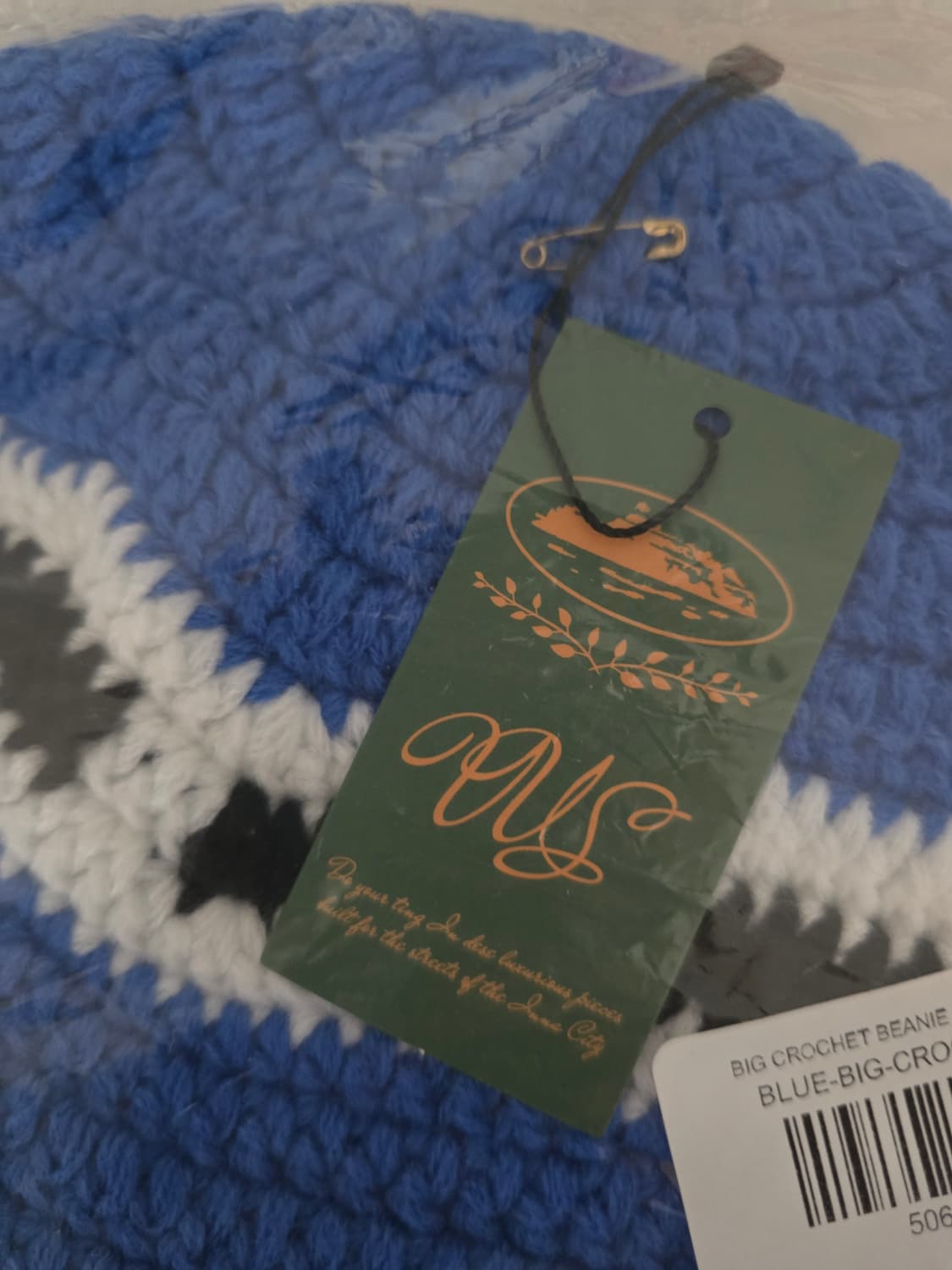 Corteiz 코르테이즈 빅 크로셰 비니 V2 블루 화이트 블랙 상품이미지3