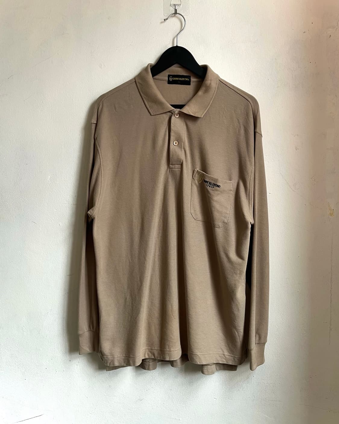 1980-90s GIANNI VALENTINO Old PK-Shirt 상품이미지4