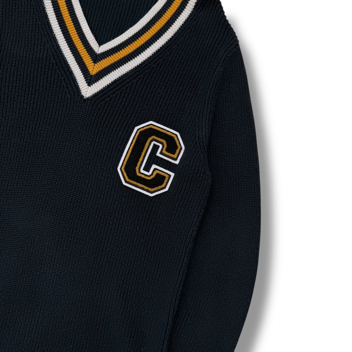 캘빈클라인 아이비리그 브이넥 니트 r1929 상품이미지5