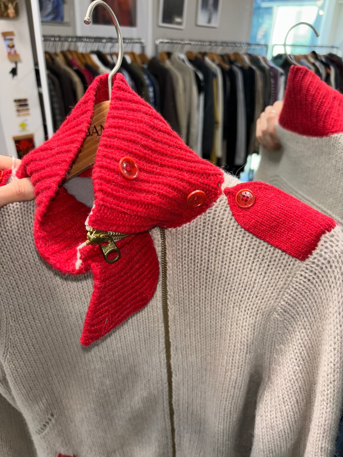 쟈딕앤볼테르 알파카 니트 자켓 상품이미지6