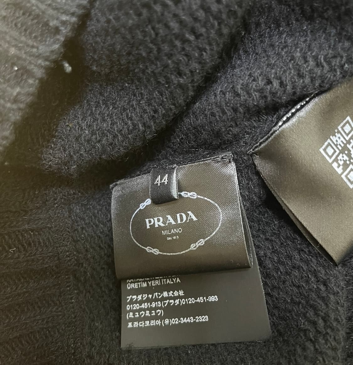 프라다 울 캐시미어니트(p24g1v) 블랙 44 상품이미지5