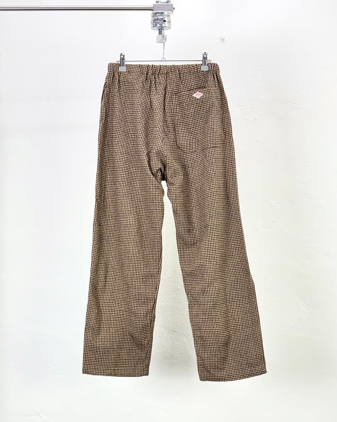 단톤 하운드투스 트위드 테이퍼드 드로즈 코튼 팬츠 상품이미지6