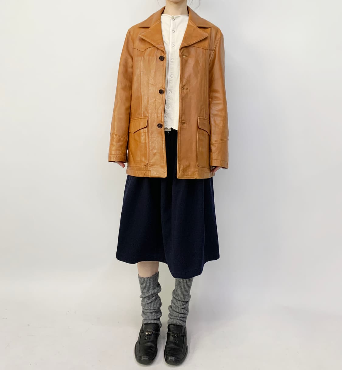 빈티지 웨스턴 레더 자켓 상품이미지1