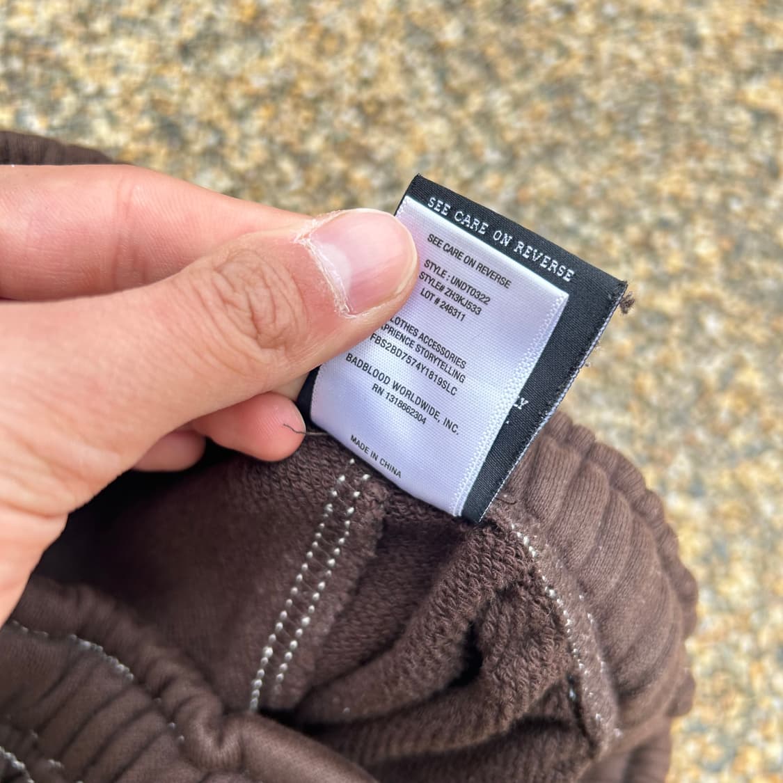 Badblood heavyweight white jogger pants 상품이미지6