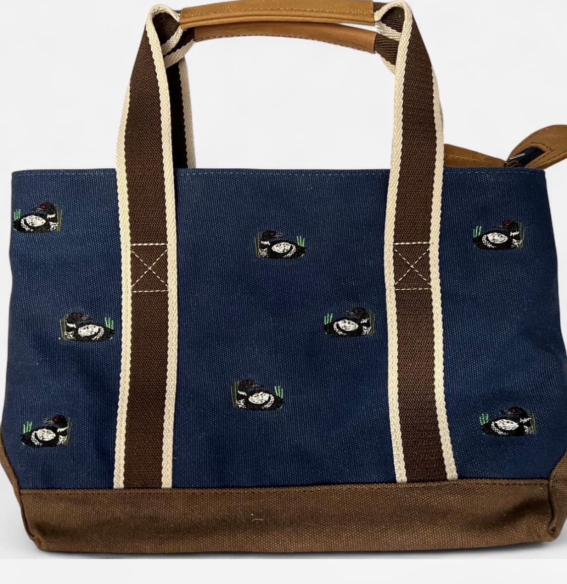 L.L.Bean Boat and Tote 네이비 자수 토트백 / 엘엘빈  상품이미지1