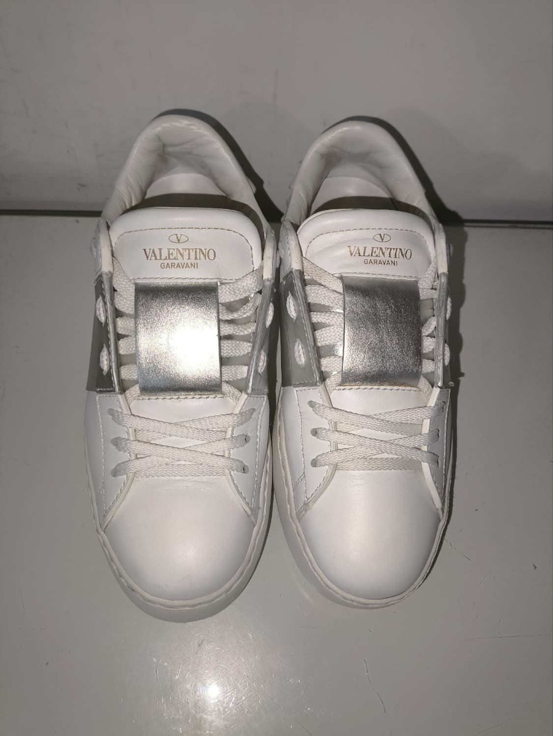 35 220mm 발렌티노 히든 오픈 메탈릭 스니커즈 상품이미지4