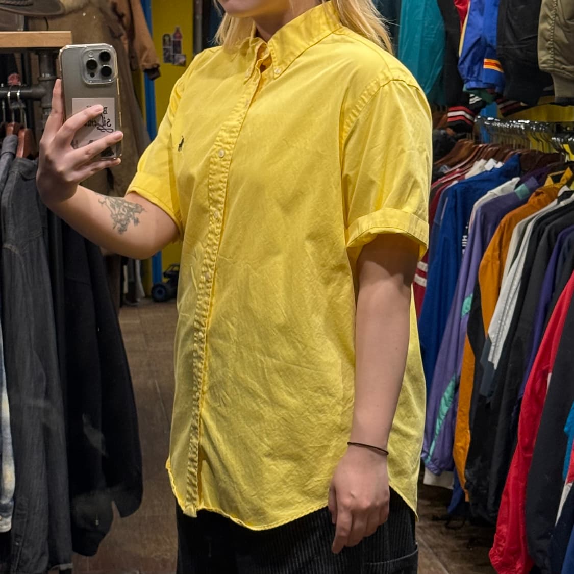 [HI] 폴로 랄프로렌 반팔 셔츠 옐로우 상품이미지3