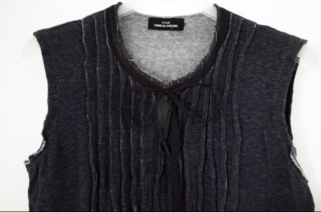 COMME des GARCONS Tricot 핀턱 슬리브 블라우스 상품이미지4