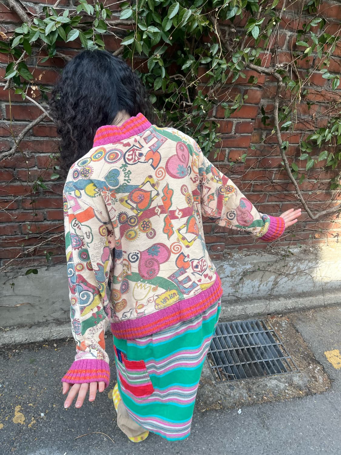 히피 에스닉 페이즐리 패턴 양면 자켓 상품이미지6