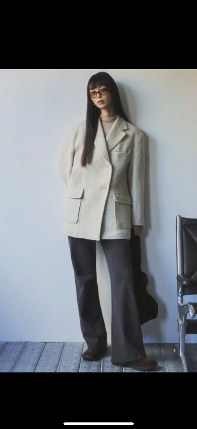 씨타 슬림 부츠컷 슬랙스 차콜 상품이미지3