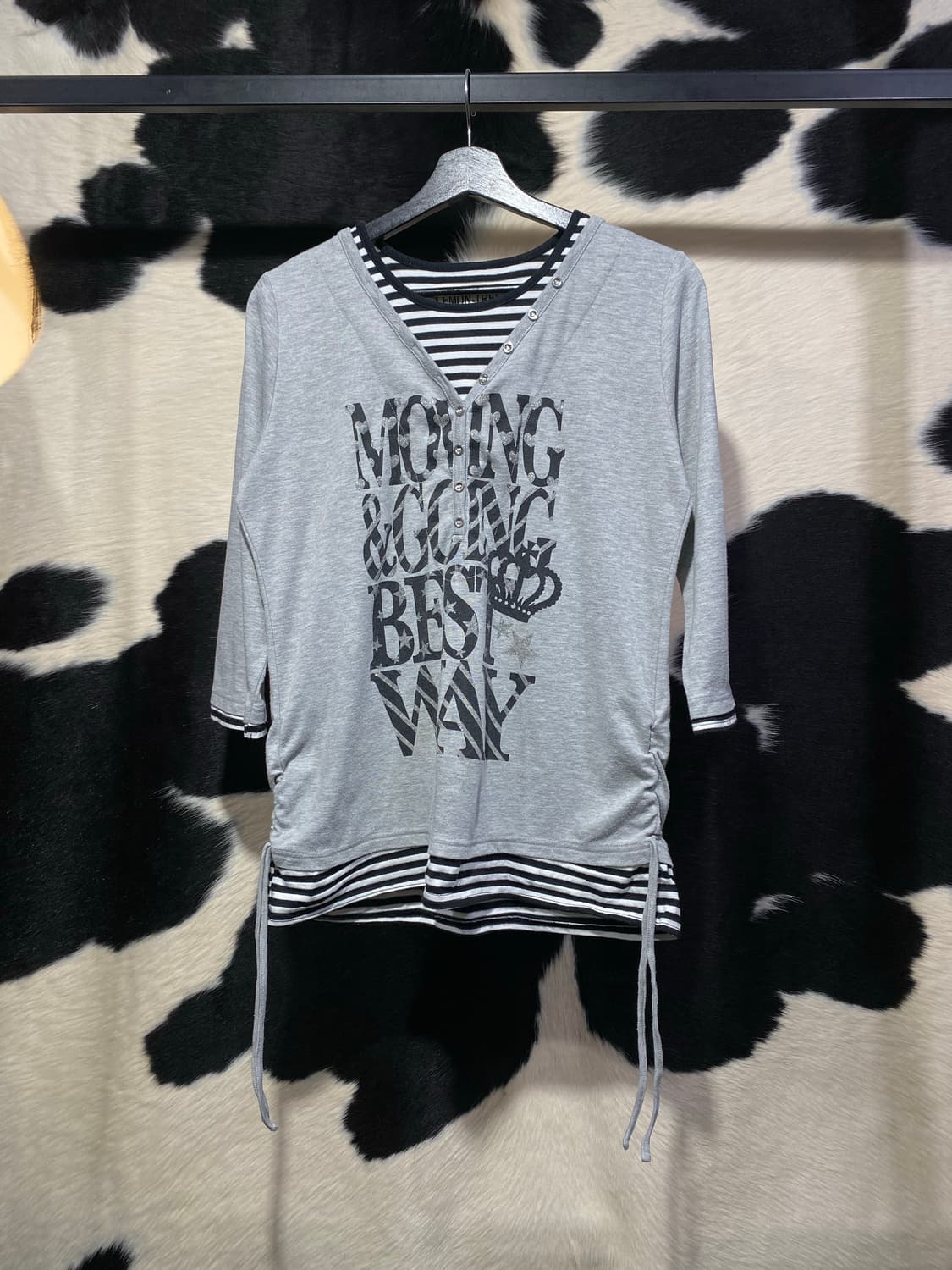 LemonTree 레이어드 디테일 셔링 롱슬리브 상품이미지2