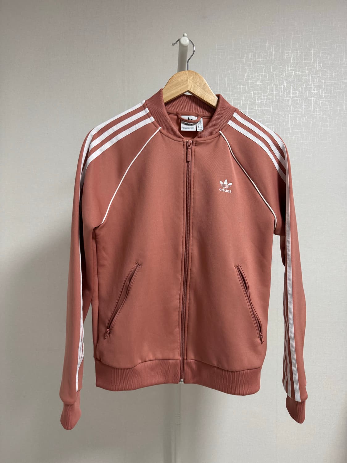 아디다스 삼선 트랙탑 핑크 S 상품이미지1