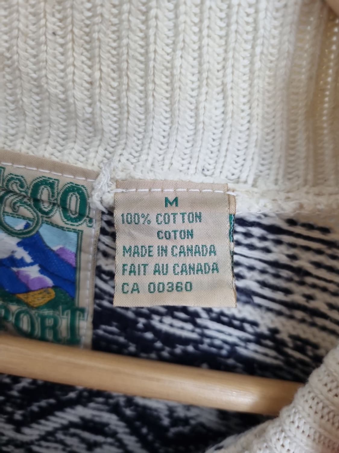 TT&CO 빈티지 에스닉 베이지 니트 코튼 100% 상품이미지8