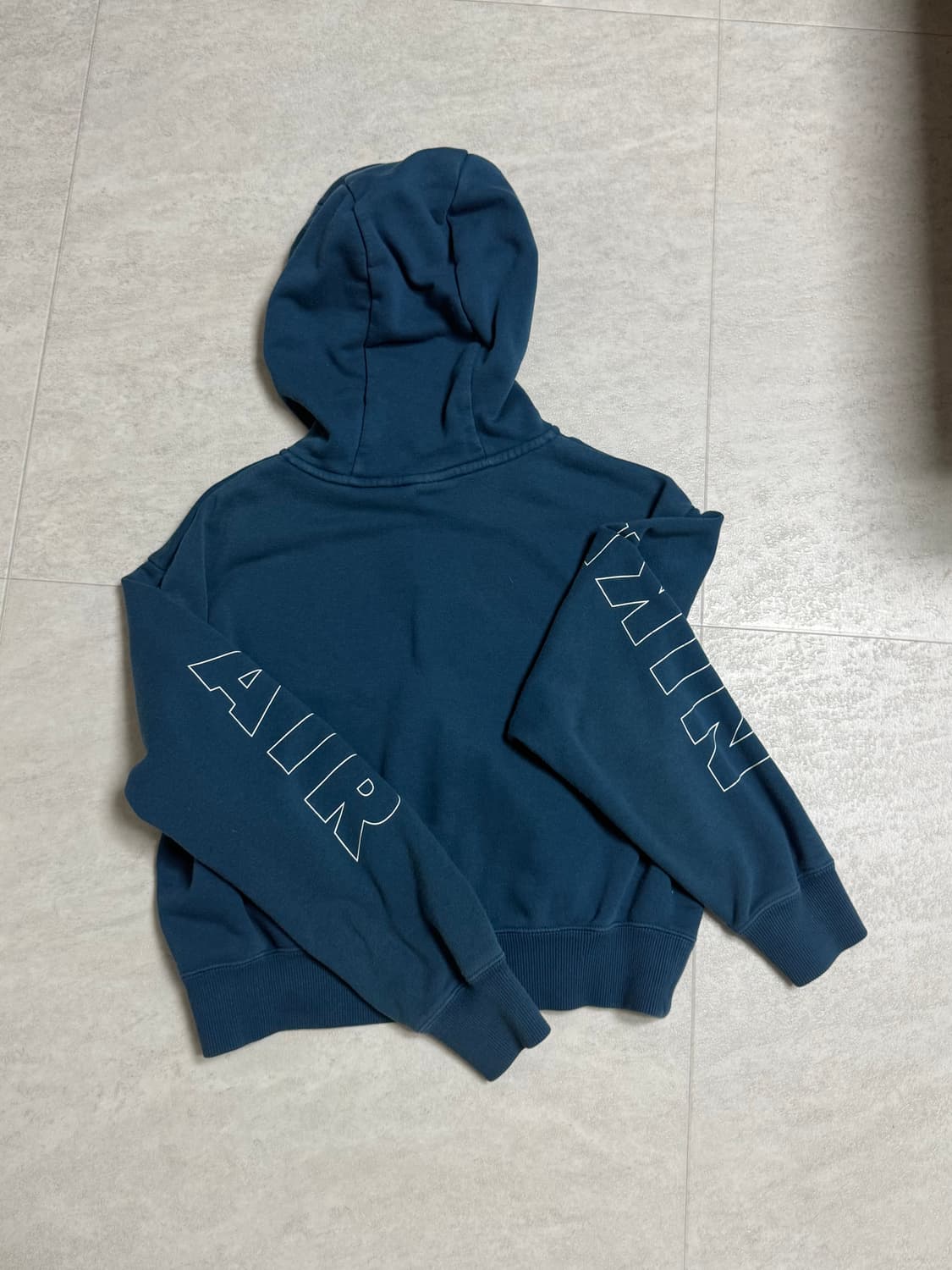 나이키 에어 크롭 후드집업 네이비 상품이미지2