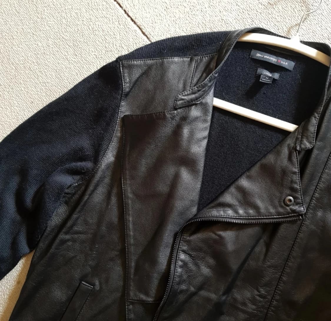 존 바바토스 사선 집업 가죽 자켓 가디건 100 상품이미지3