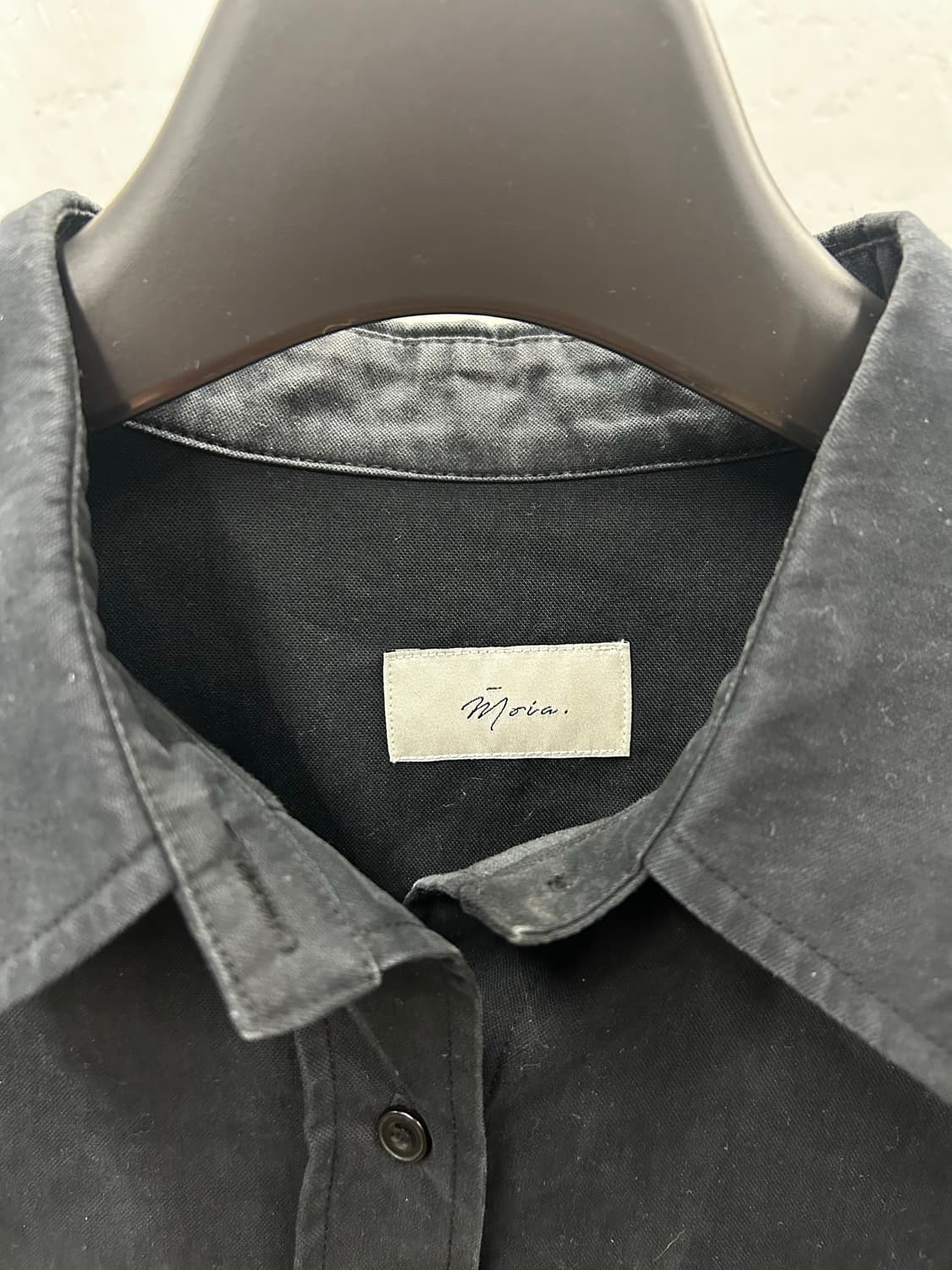 모이아(Moia) 블랙 벨트 박스 셔츠 상품이미지5