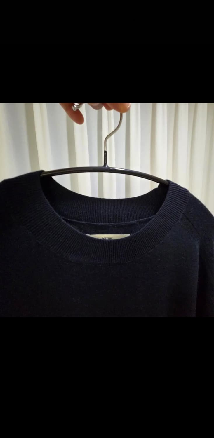 포터리 하드 트위스트 울 크루넥 니트 2 네이비 상품이미지3