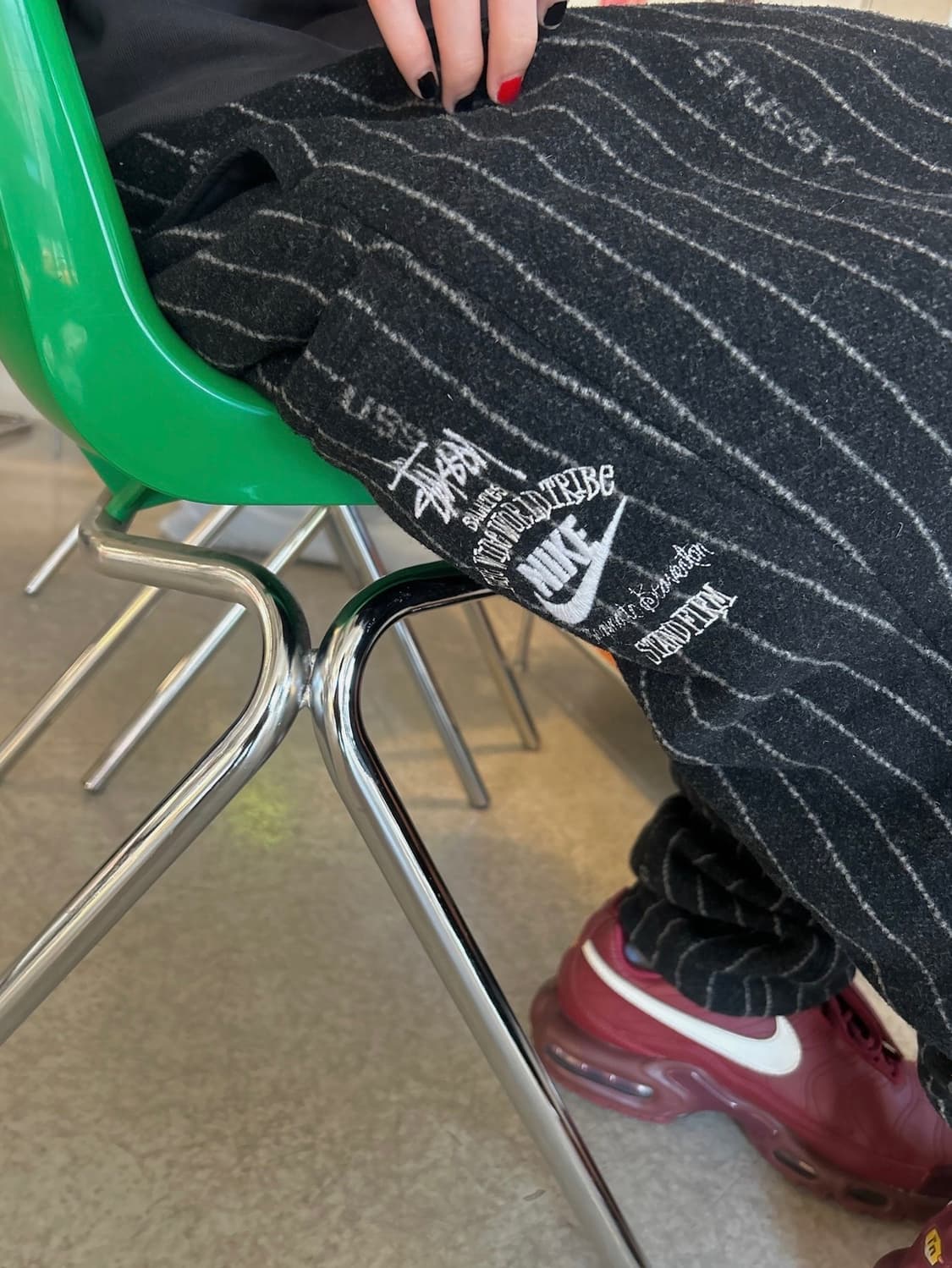 STUSSY X NIKE 나투시 NRG 스트라이프 울 팬츠 상품이미지4