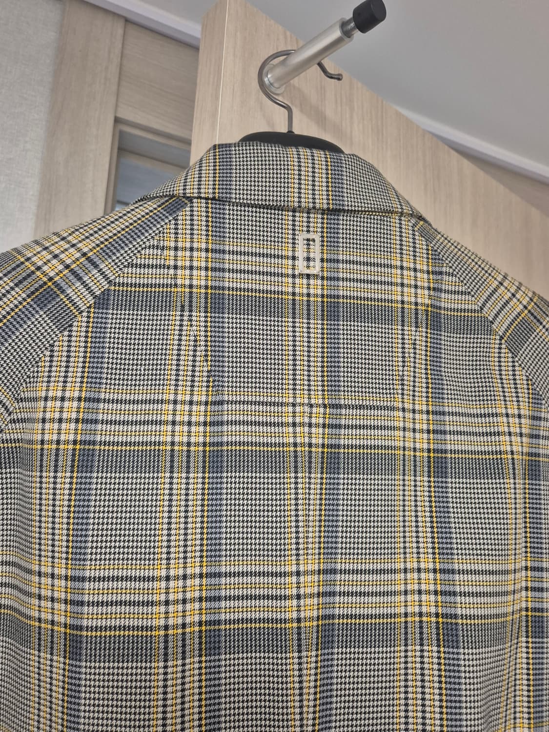 싱글 체커 심실링 코트 상품이미지2