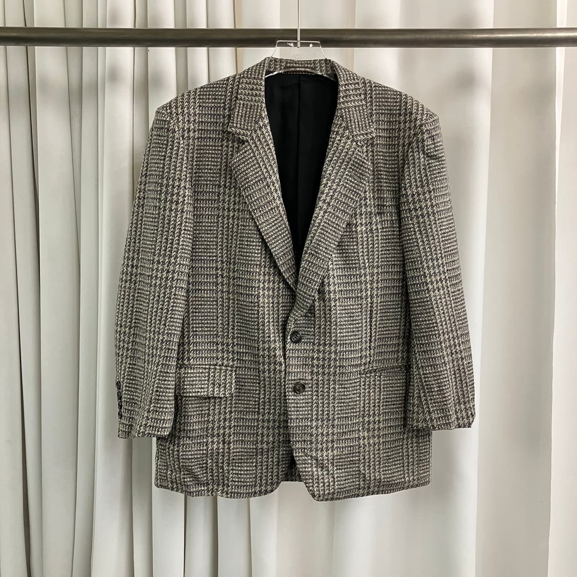 지방시 글렌 체크 패턴 울 싱글 블레이저 95 상품이미지1