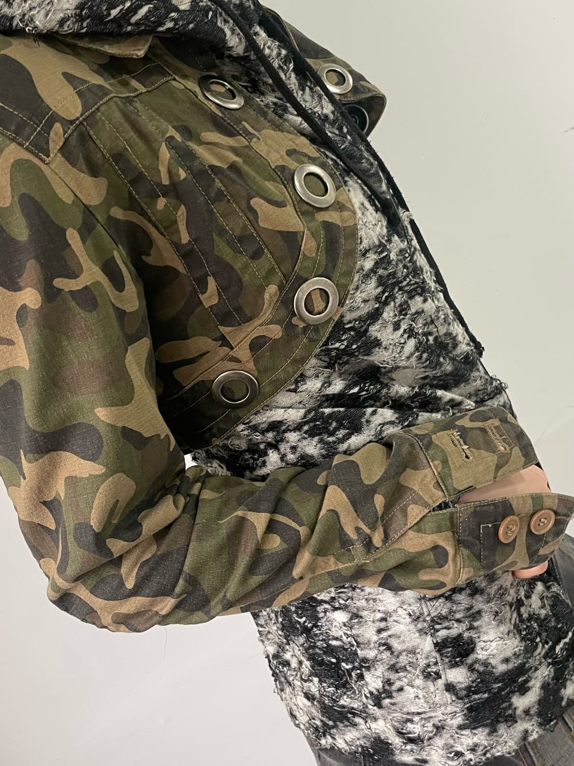 Camo detail bolero jacket 상품이미지3