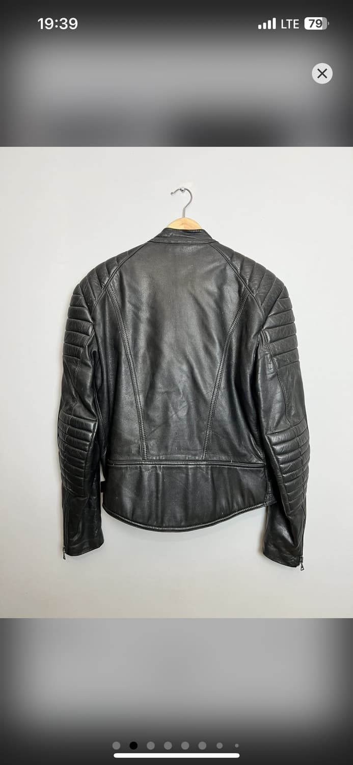 빈티지 모터사이클 레더 바이커 자켓 상품이미지2