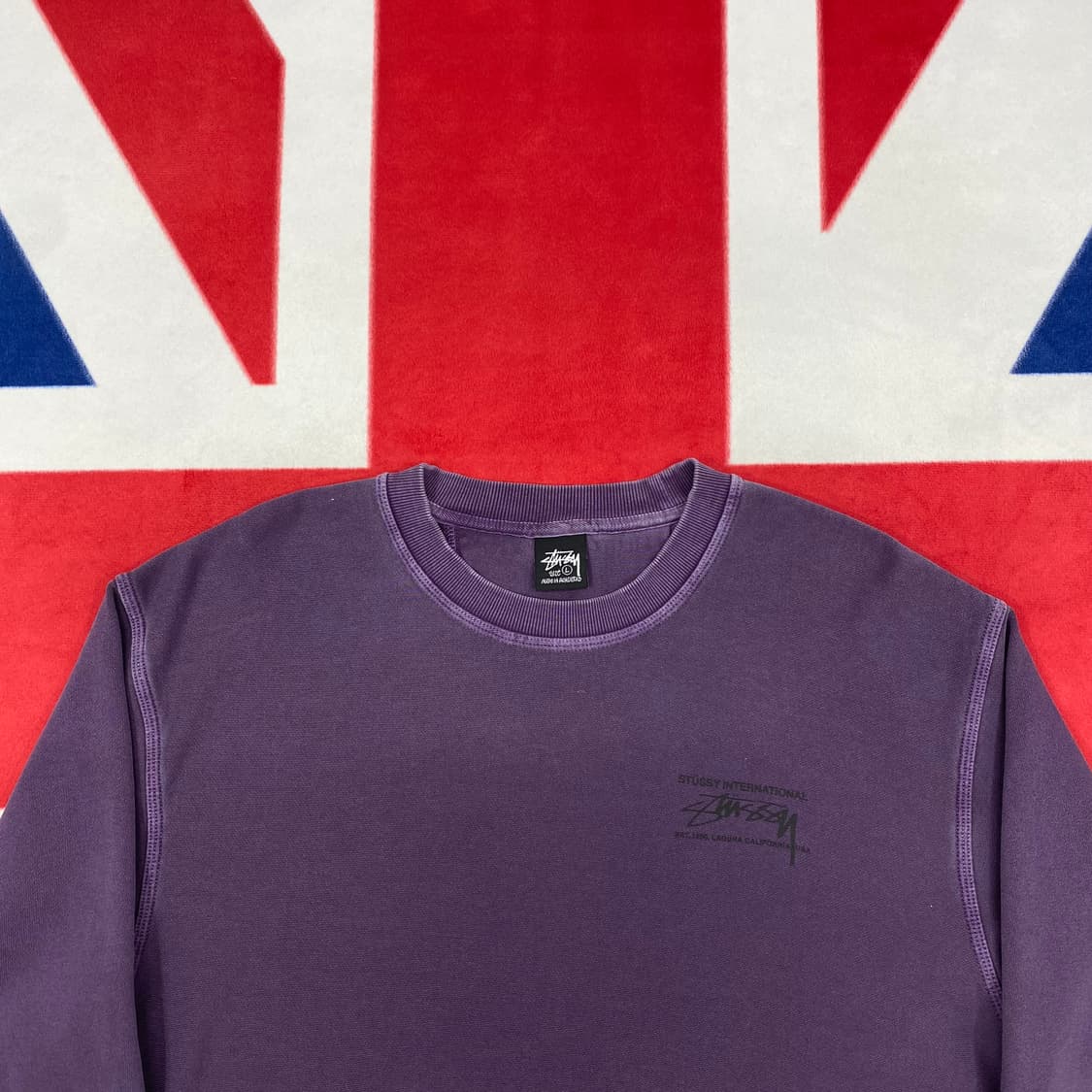 스투시 피그먼트 맨투맨 L  상품이미지2