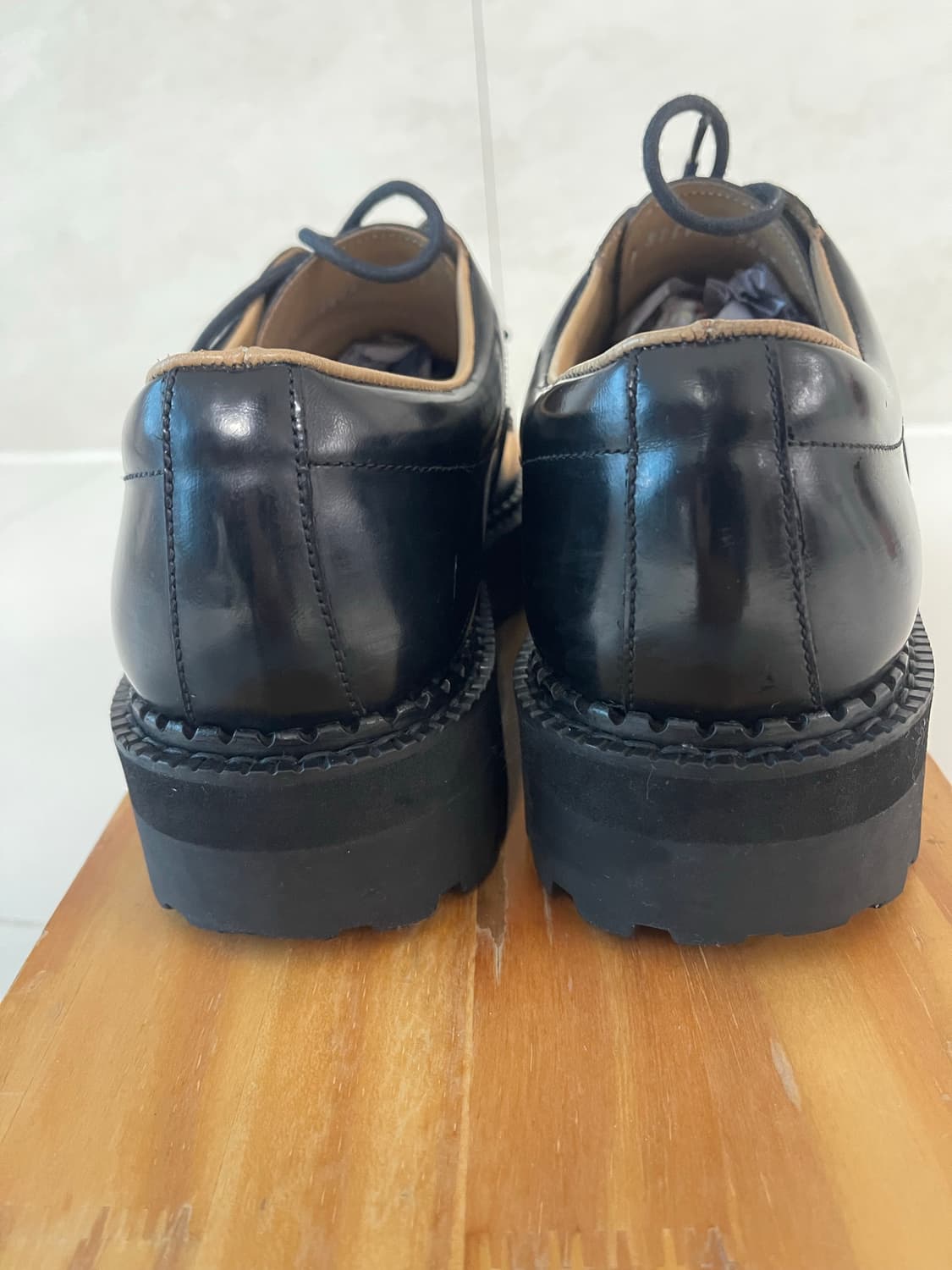 수제화 브랜드 바나나핏(Bananafit)비브람창 청키솔 더비 슈즈255 상품이미지6