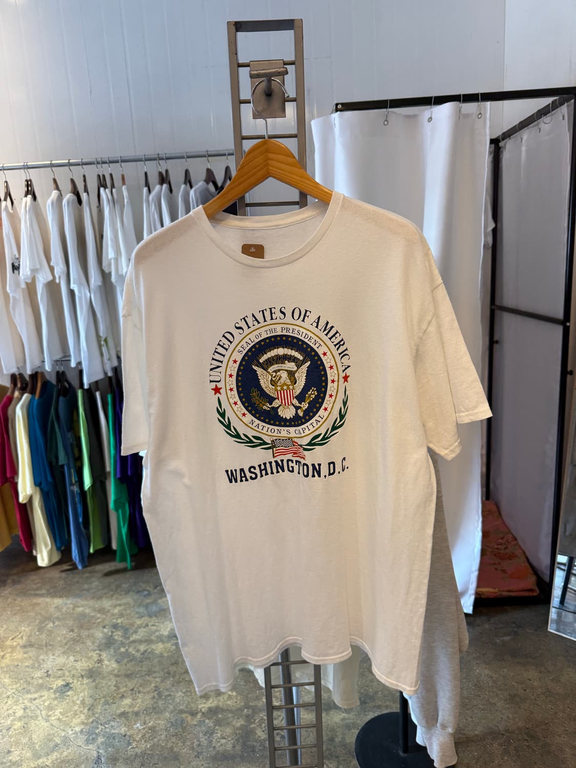 Usa 빈티지 프린팅 반팔(엑라) 상품이미지1