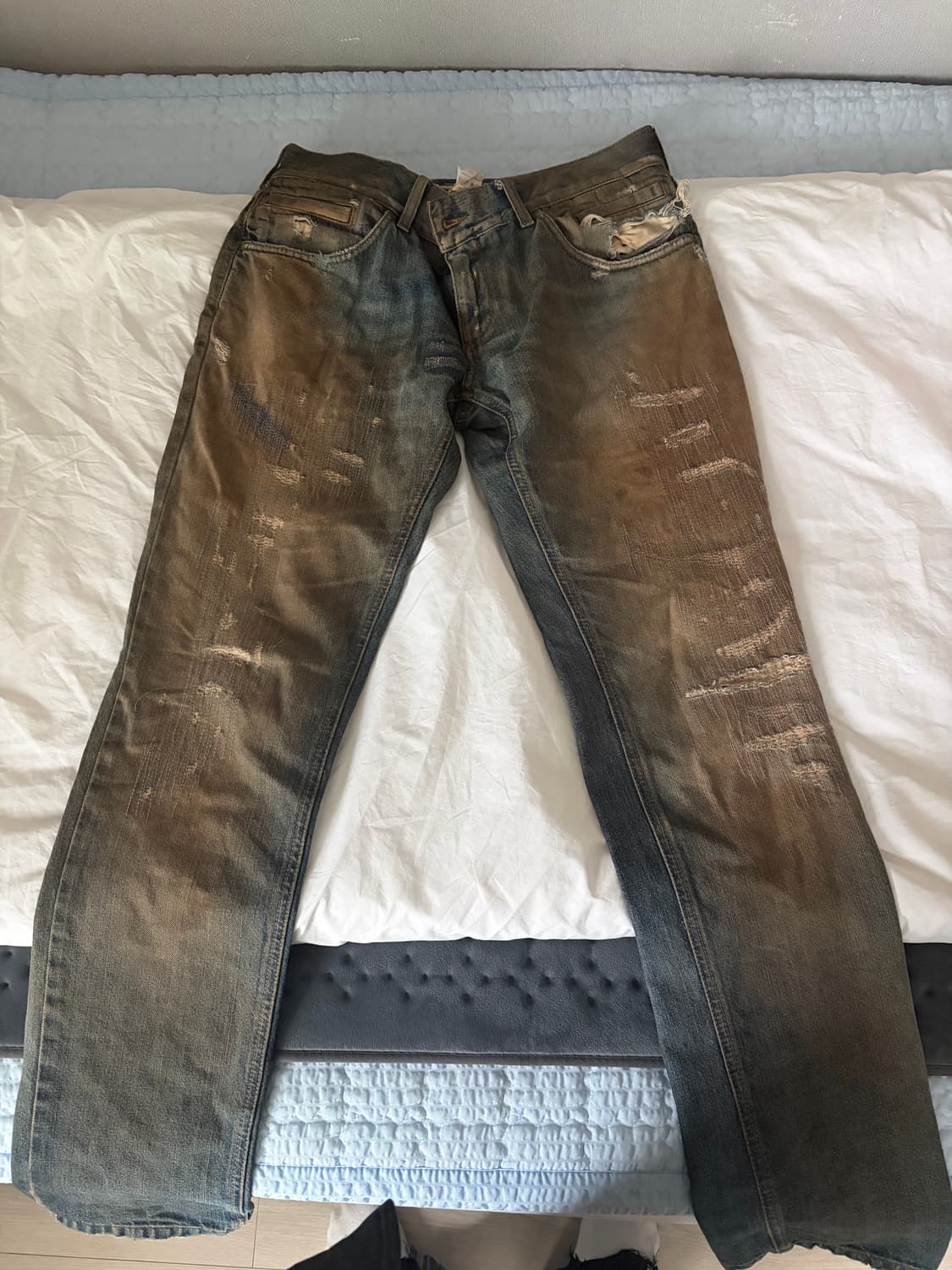 돌체앤가바나 워싱 디테일 데님 48 사이즈 상품이미지2