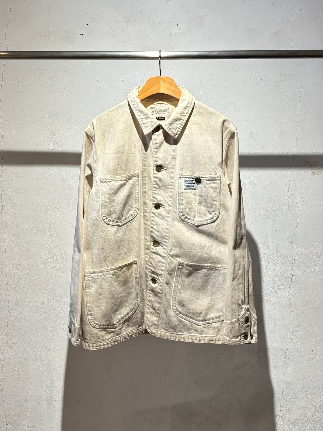 NEIGHBORHOOD Dirty Washed Coverall Jacke 상품이미지1