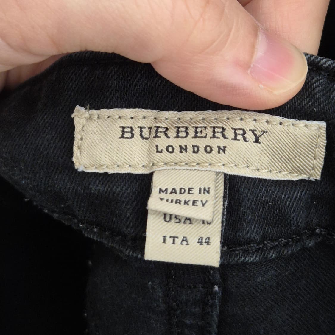 버버리 우먼스 블랙진 팬츠 상품이미지9