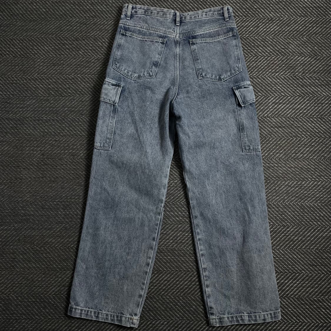 ESN 빈티지 워시드 유틸리티 데님 카고 팬츠y 4509 상품이미지4