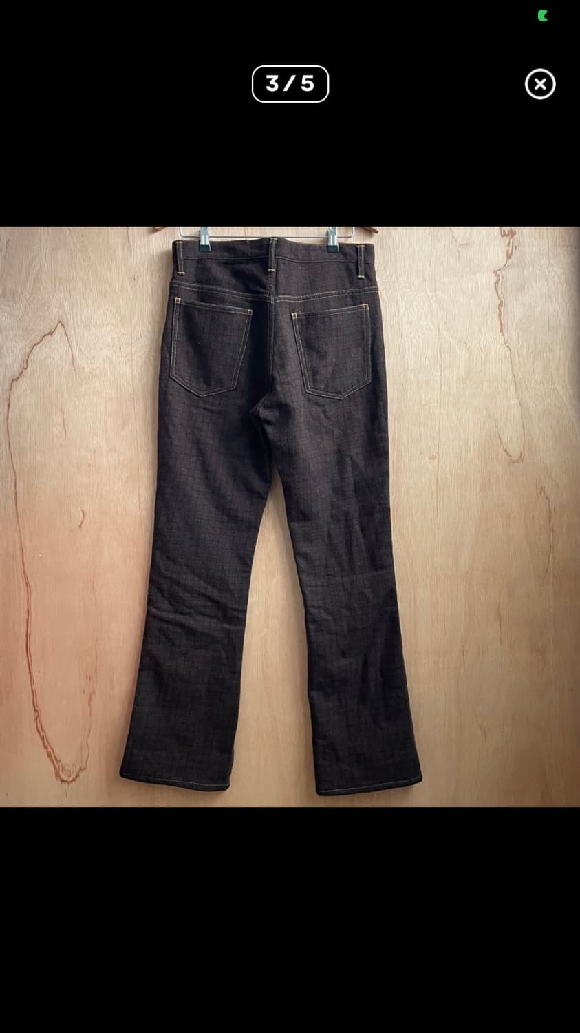 준야 와타나베 울 체크 플레어팬츠 상품이미지3