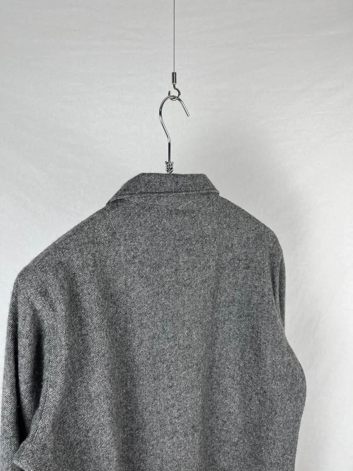 United Arrows 밀리터리 울혼방 셔츠  상품이미지4