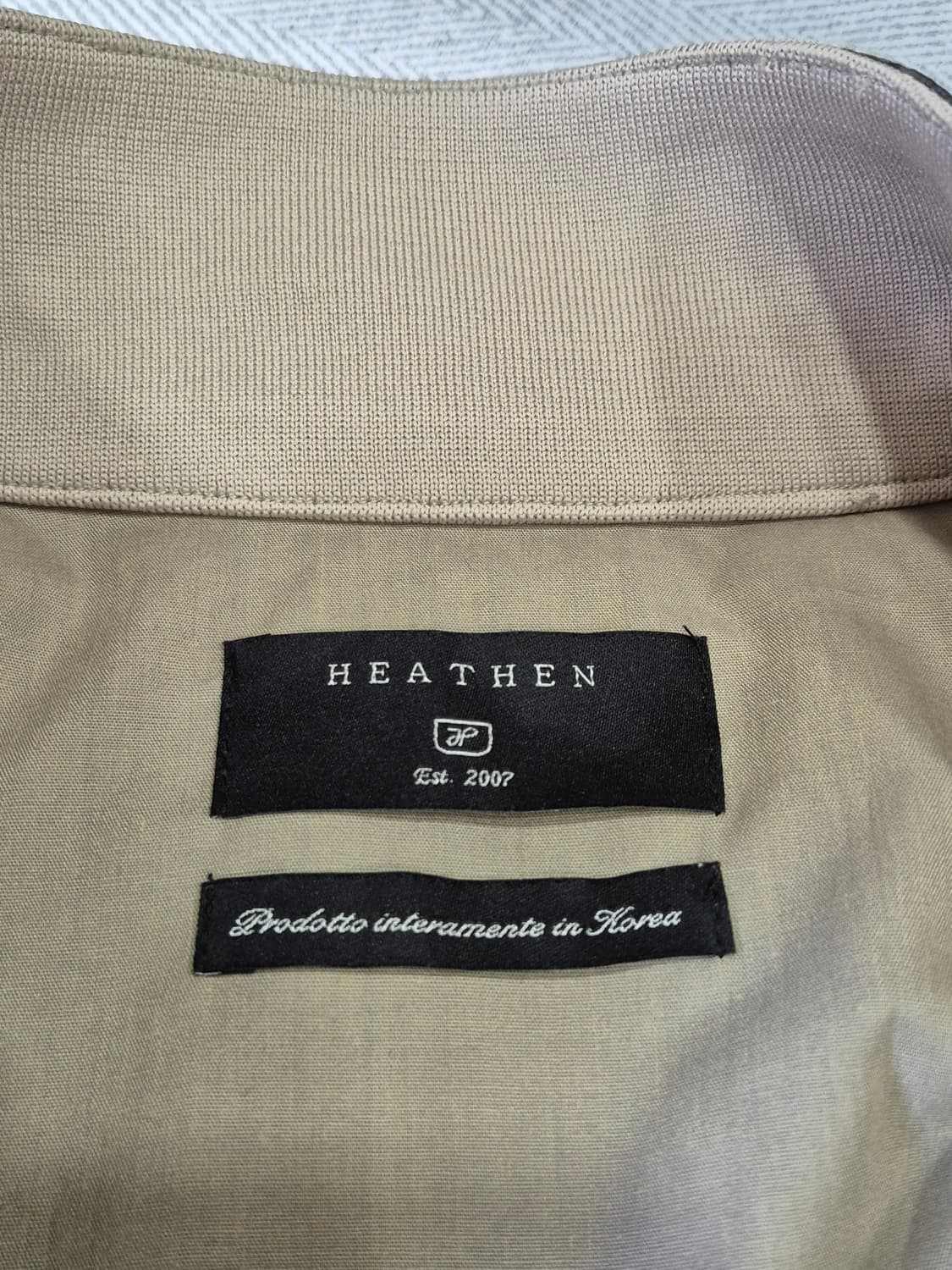 Heathen 체크 해링턴 자켓 남성 M 상태좋음 상품이미지5