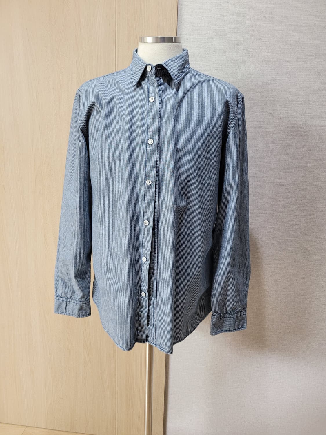행텐 Hangten 남자 스트라이프 셔츠 105 라이트블루 상품이미지1