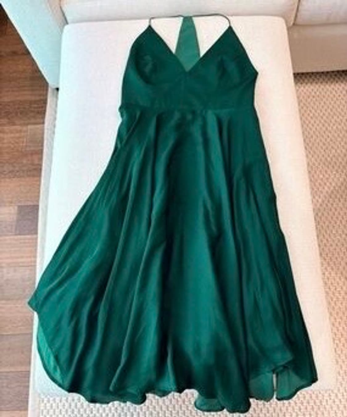 그린 브이넥 원피스 오픈백 urban outfitters kimchi b 상품이미지2
