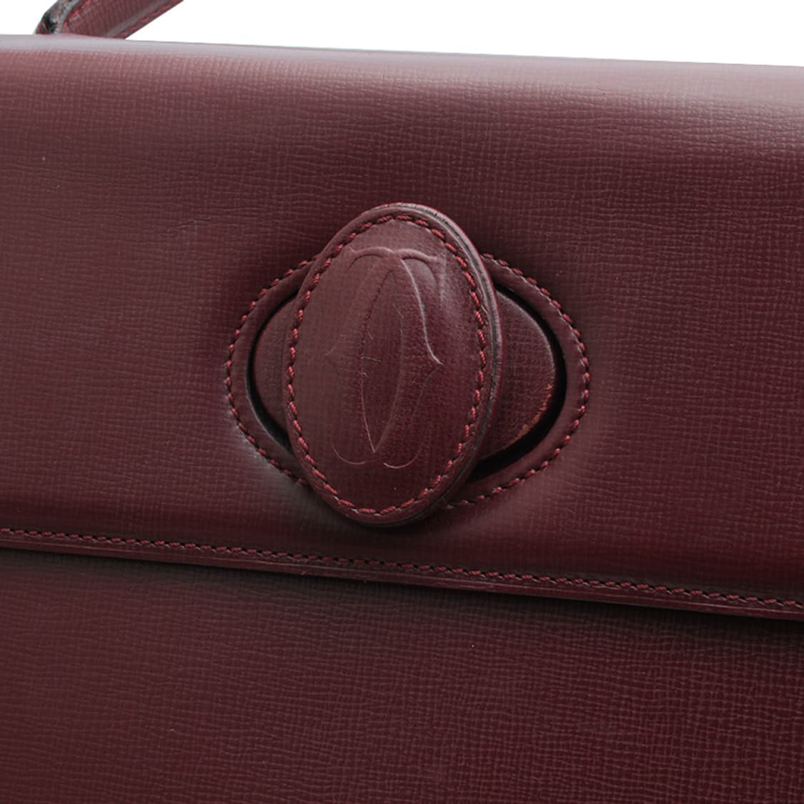 까르띠에 해피라인 와인색 토트백 상품이미지6