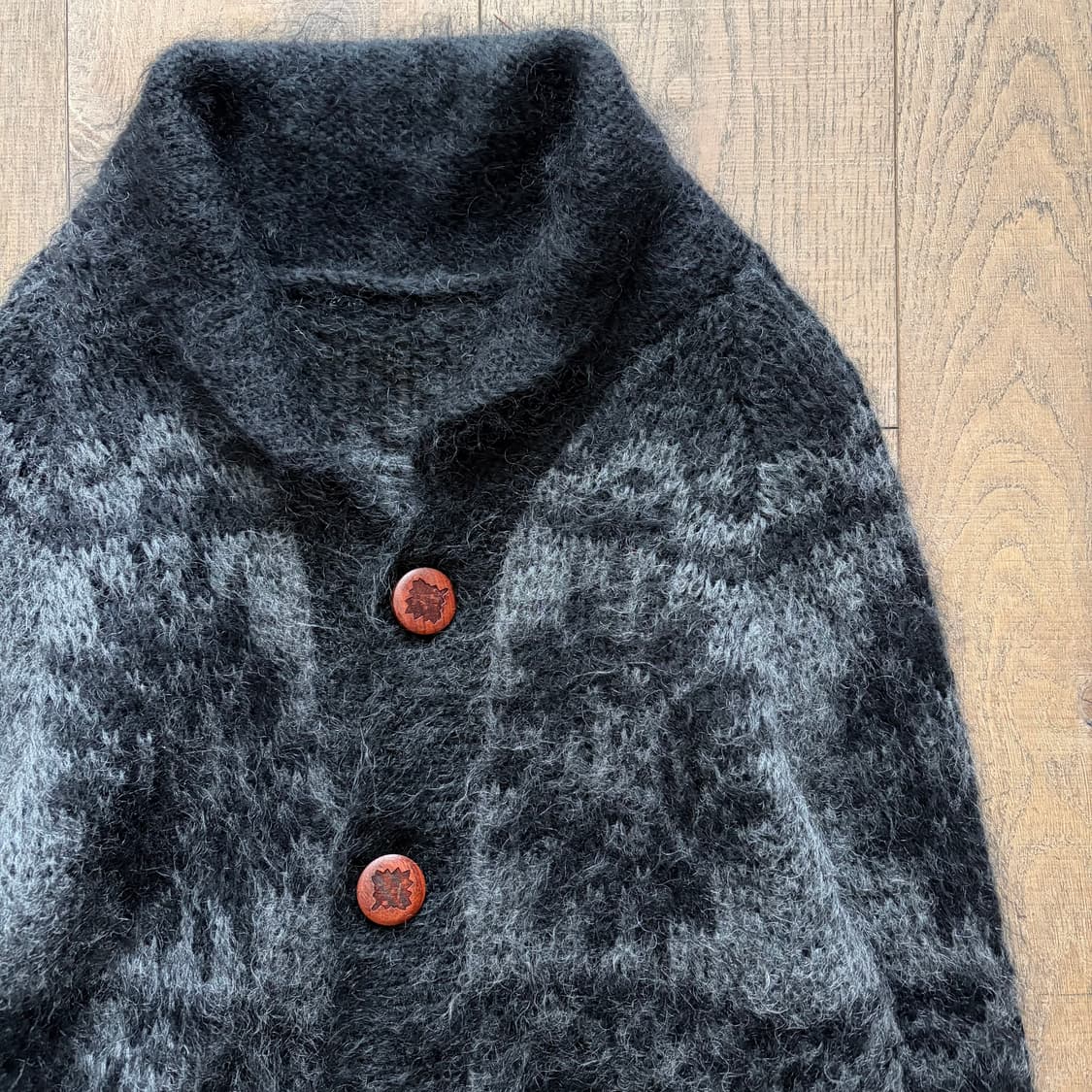 Hairy Nordic Mohair Cardigan 상품이미지2